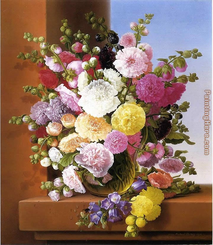 Still Life of Flowers painting - Adelheid Dietrich Still Life of Flowers art painting